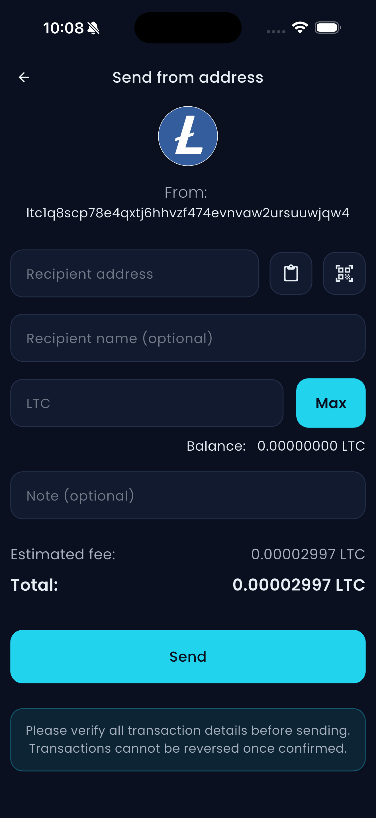 PTERI Wallet Screen 6